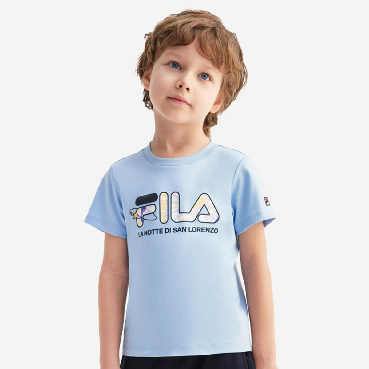 FILA | Online Exclusive FILA KIDS Tie-dye FILA Logo T-shirt 3-9yrs | Color Blue | Size : 105cm | HKTVmall The Largest HK Shopping Platform
