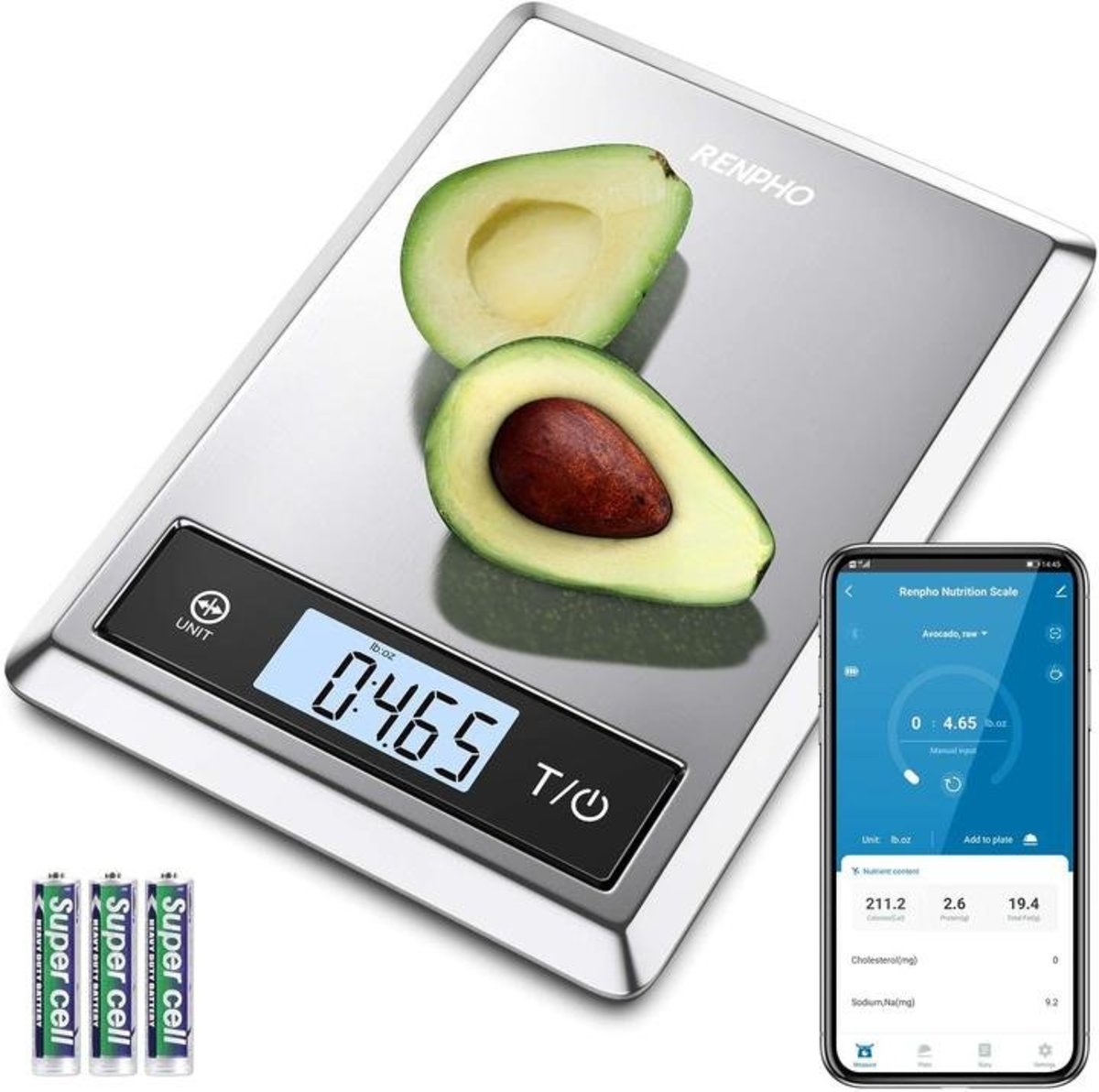 RENPHO Digital Food Scale, Kitchen Scale Weight Grams and oz for Baking,  Cooking and Coffee with Nutritional Calculator for Keto, Macro, Calorie and  Weight Loss with Smartphone App, Stainless Steel - Coupon