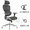 Include installation and delivery  Black frame black 4D armrest hollow wheel computer chair esport chair