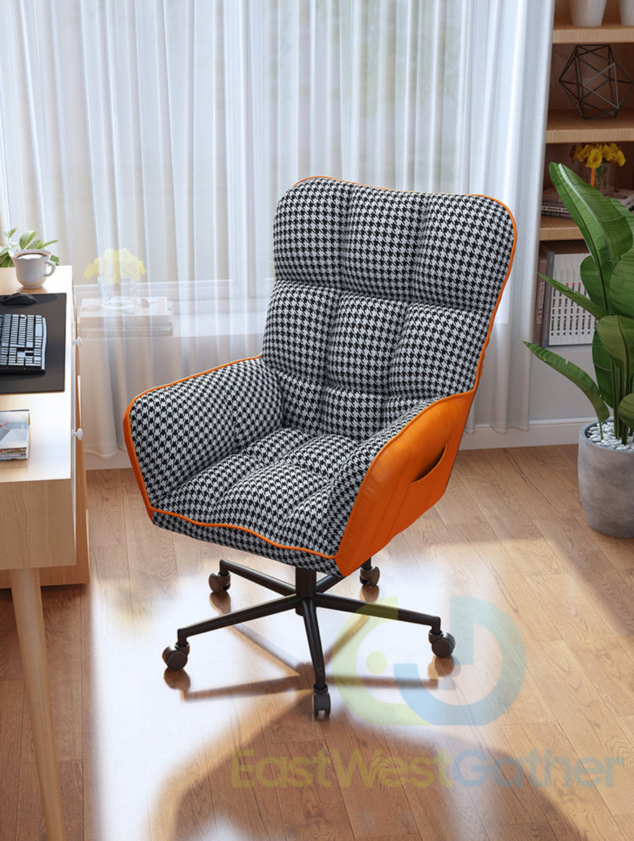 orange and gray chair