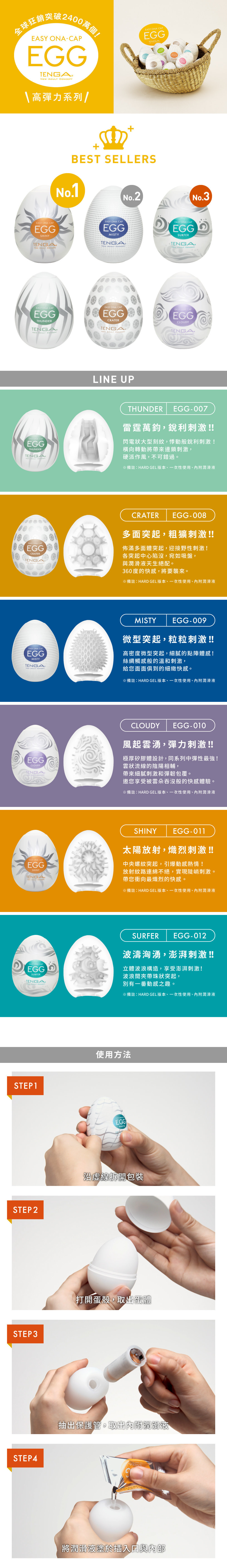 TENGA | EGG THUNDER (EGG-007)｜一次性使用型｜自慰扭蛋飛機杯| | HKTVmall 香港最大網購平台