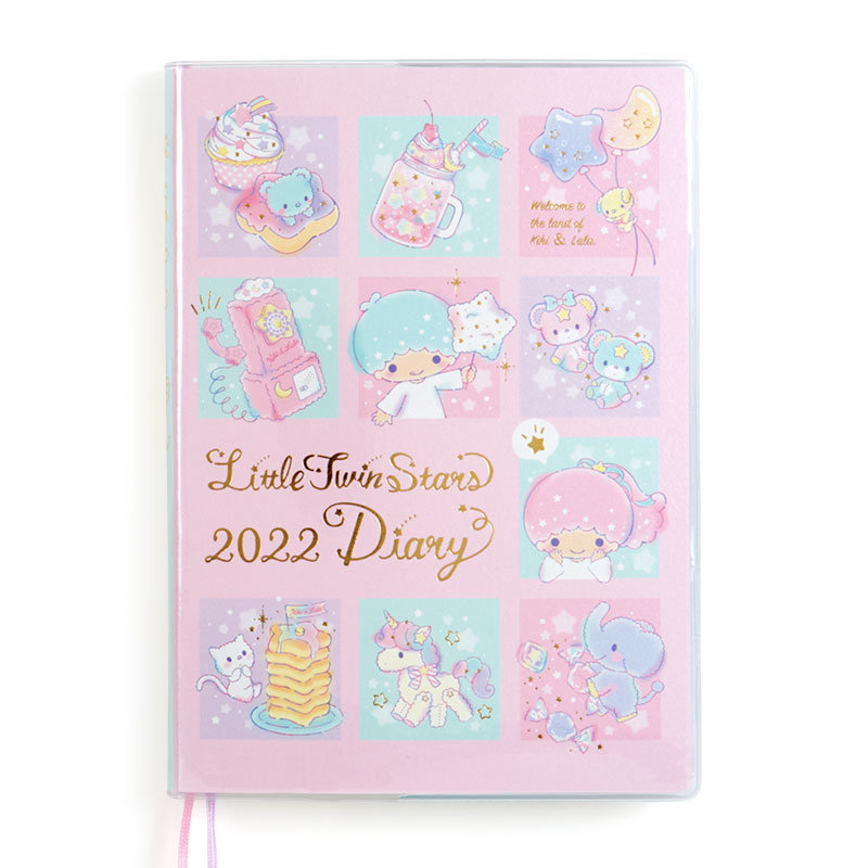 2 PENS 2019-2020 Little Twin Stars Pocket Planner Schedule Book Agenda Pink 