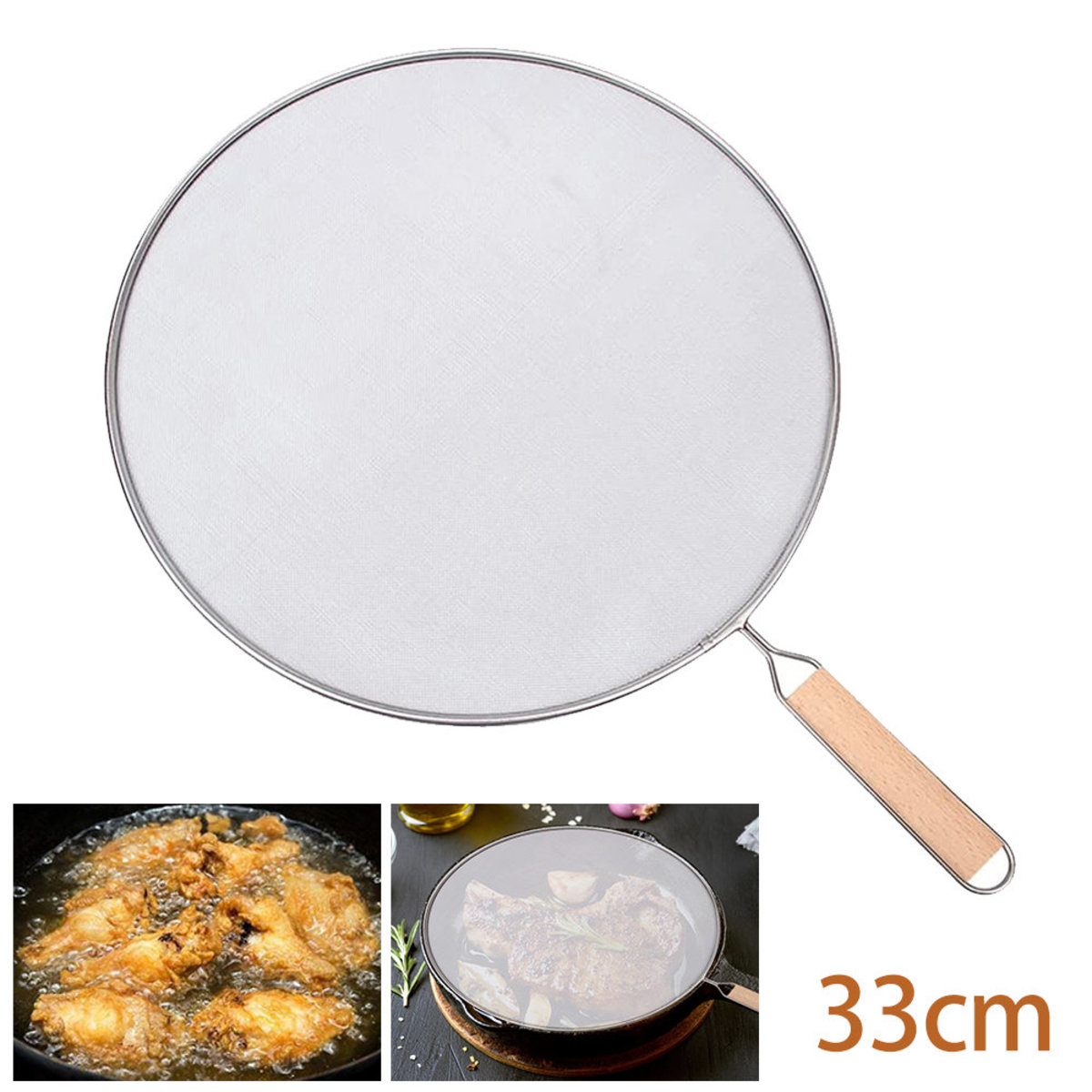 Splashproof Oil Net Cover Stainless Steel Grease Splatter Screen Guards Mesh