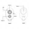 Wireless Bluetooth Remote Control Camera Shutter for iPhone iPad Android Phones