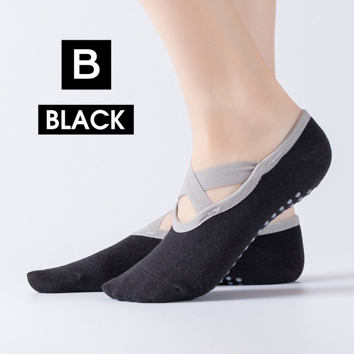 Yoga Women Sports Cotton Rich Pilates Non-Slip Grip Socks Exercise