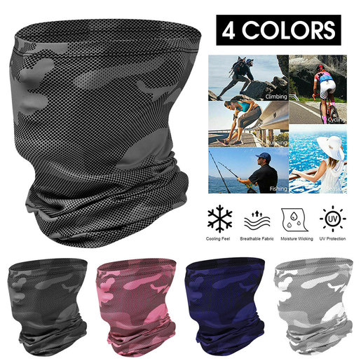 Cooling Neck Gaiter Bandana Headband Face Scarf Head Cover Snood Scarves+ 
