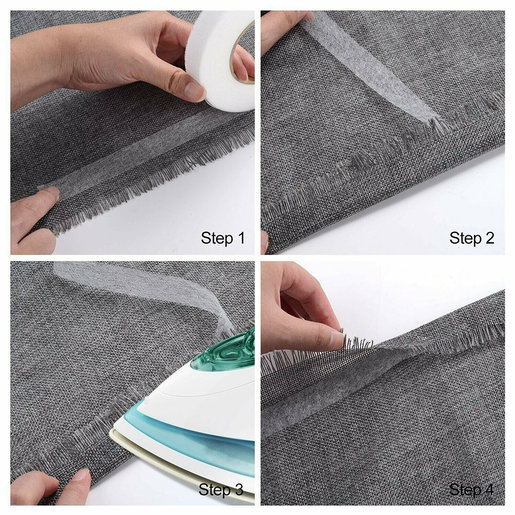 Hands DIY Hem Iron-On Adhesive,Hem Tape,RELAX Iron-On Hem Clothing Tape Adhesive Pants Hem Tape Fabric Fusing Tape Iron-On Hemming Tape Roll for Clothes Pants (