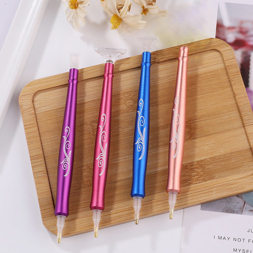 5D Resin Diamond Painting Pen Flower Point Drill Pen with Replacement Head