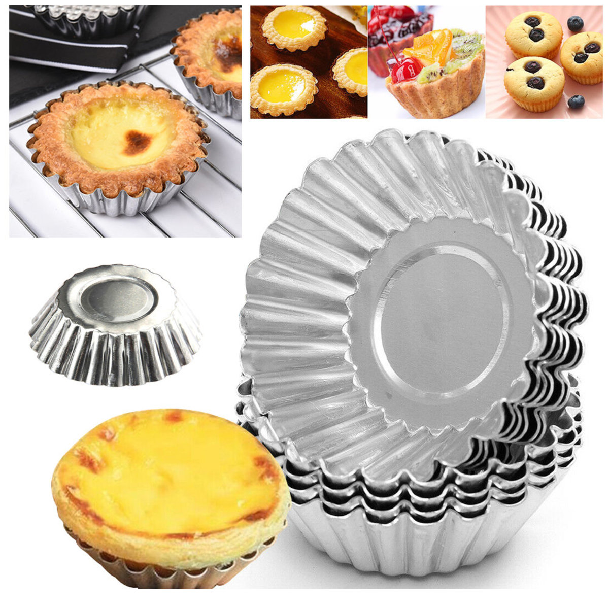 [20 pieces] egg tart mold baking chrysanthemum-shaped egg tart mold disposable egg tart mold chrysanthemum mold baking tin paper cup egg tart mold