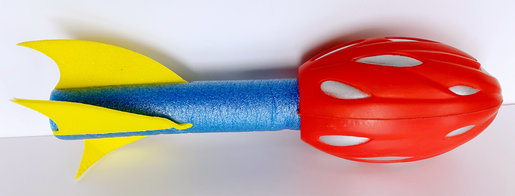 foam football with tail