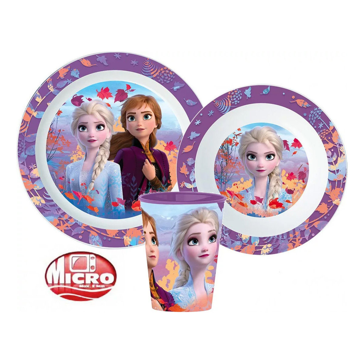 Frozen 2 碗碟杯(可放微波爐)套裝【西班牙製造】(平行進口) 