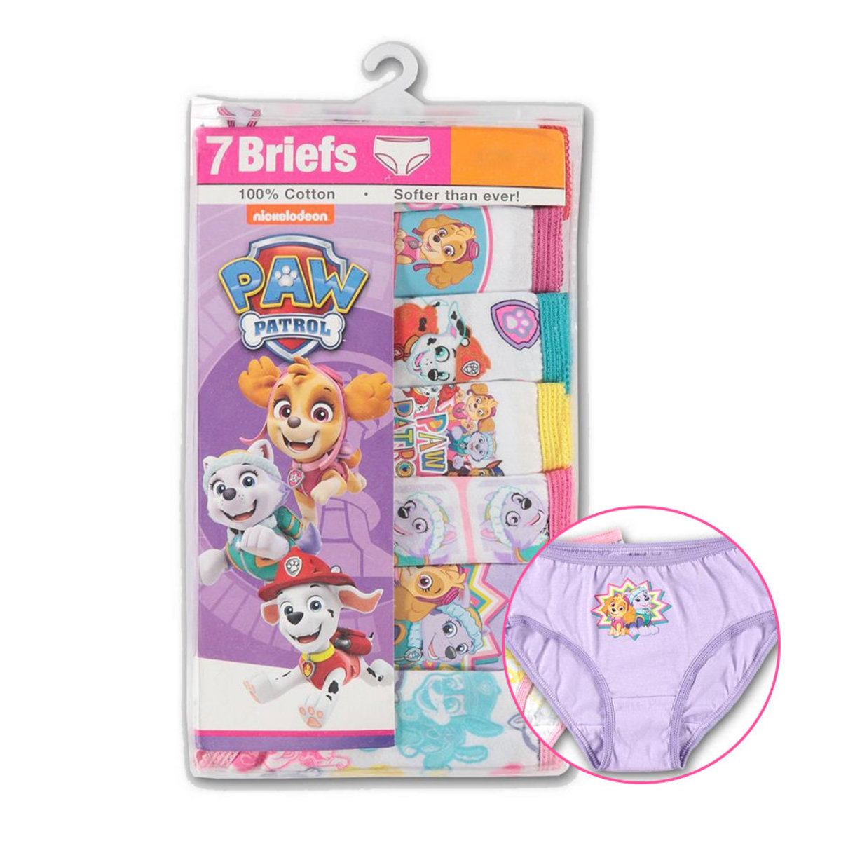 Paw Patrol 女童全棉內褲7條 (平行進口) (新舊包裝隨機出貨)