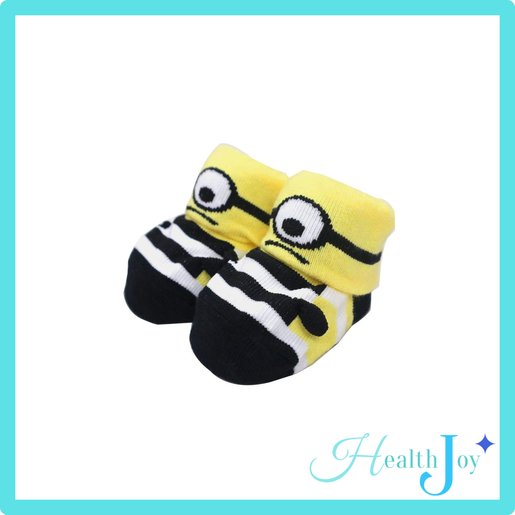 Minions 日本minions 嬰兒襪 嬰幼兒襪 新生嬰兒襪 0 12個月襪 新生禮物 Minions 黑白間條 香港電視hktvmall 網上購物