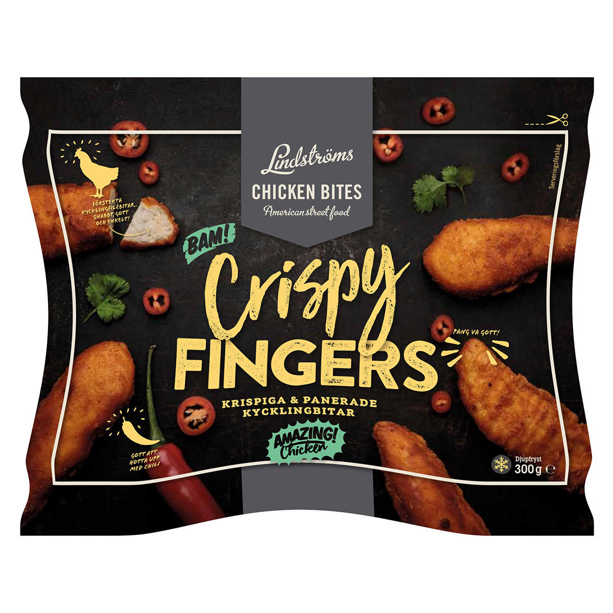Swedish Crispy Chicken Fingers 300g (Frozen-18°C) (Best before: 06 Jul 2024)