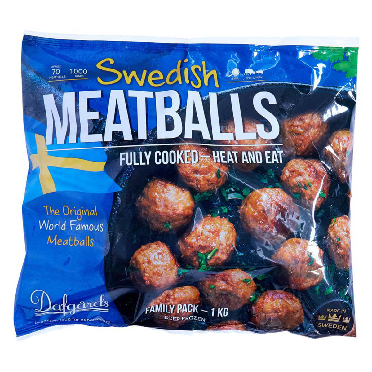 Swedish Meatballs 1000G (Frozen-18°C) (Best before: 07 Mar 2025)
