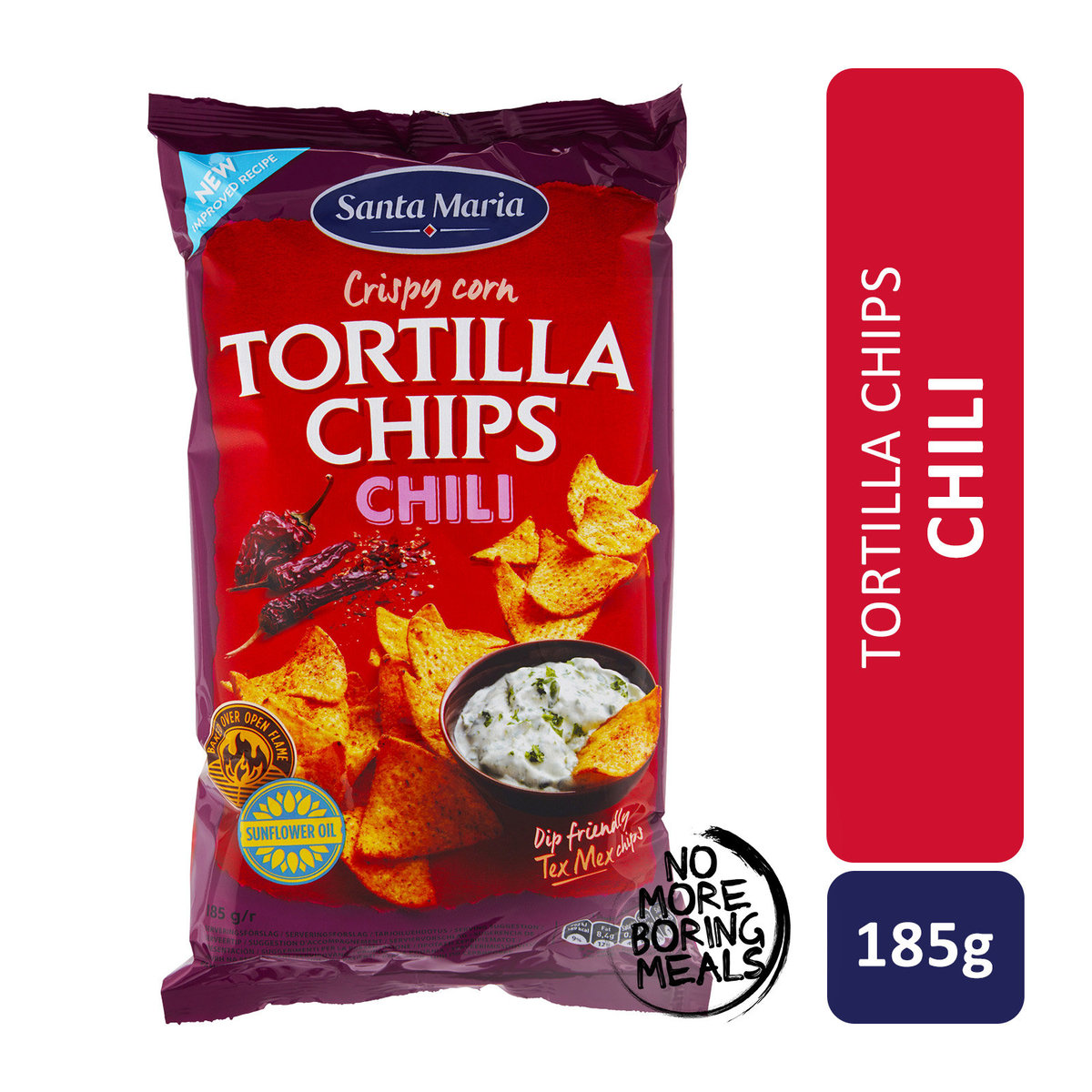 Tortilla Chips Chili 185g (best before: 9 Jun 2024)