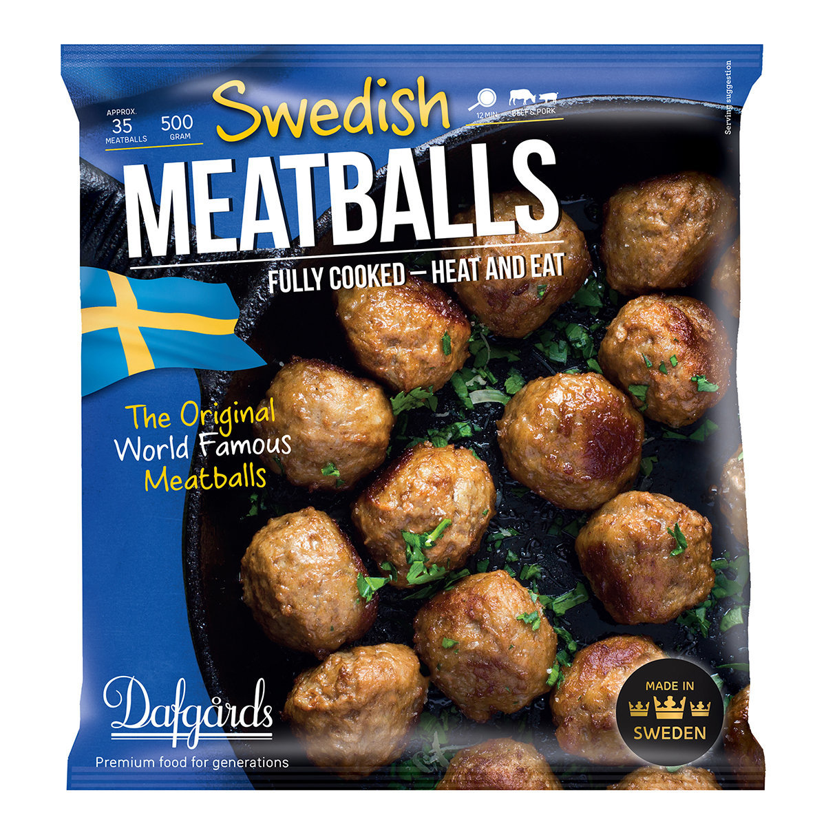 Swedish Meatballs 500G (Frozen-18°C) (Best before: 28 Jul 2025)