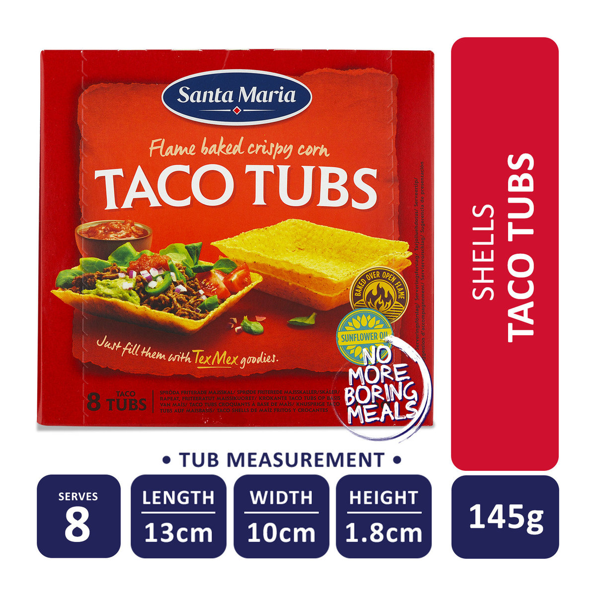 Taco Tubs 145g (best before: 26 Oct 2024)