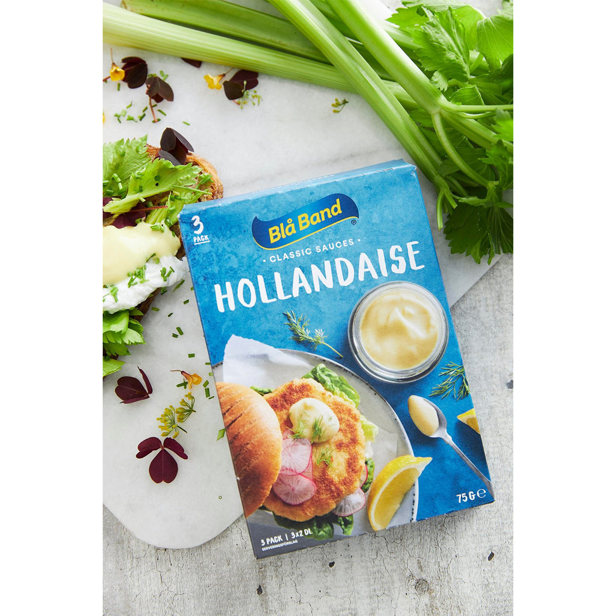 Hollandaise Sauce Powder 3-pack 75g ( Best before: 13 Feb 2025)
