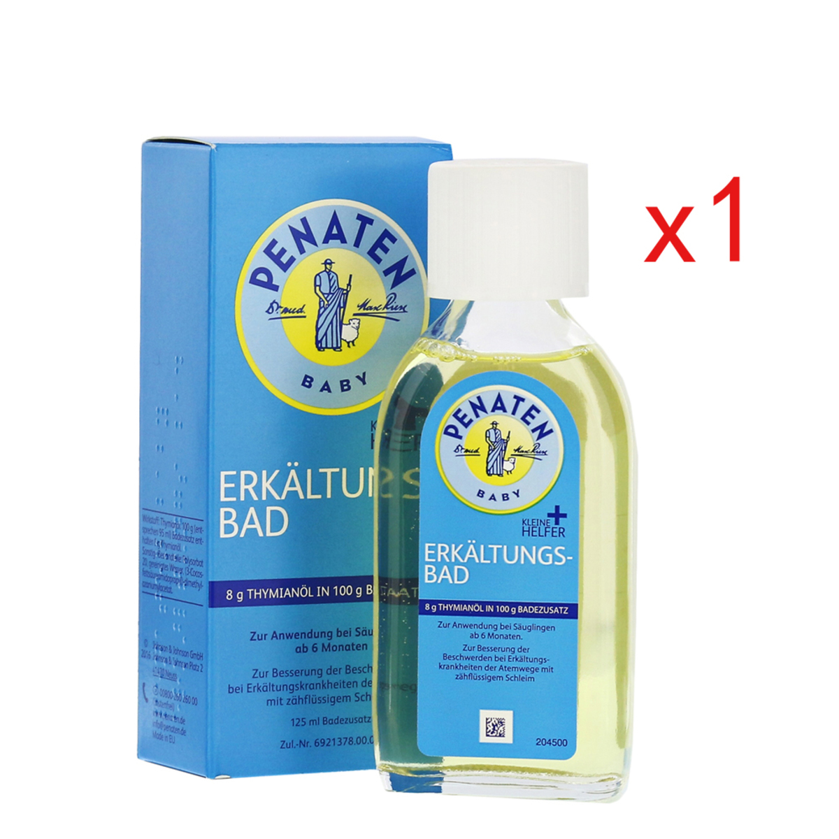 (1pc)Flu and Cold Baby Oil Bath 125ml(Parallel Import)