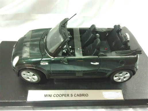 Welly Welly系列 1 18 Mini Cooper S Cabrio模型車限定珍藏版 墨綠色 外箱稍有破損 配備收藏展示座 禮物 收藏 香港電視hktvmall 網上購物