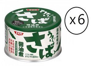 日本直送 日本 SSK 鯖魚 (醬油煮) 罐裝 150g x 6罐