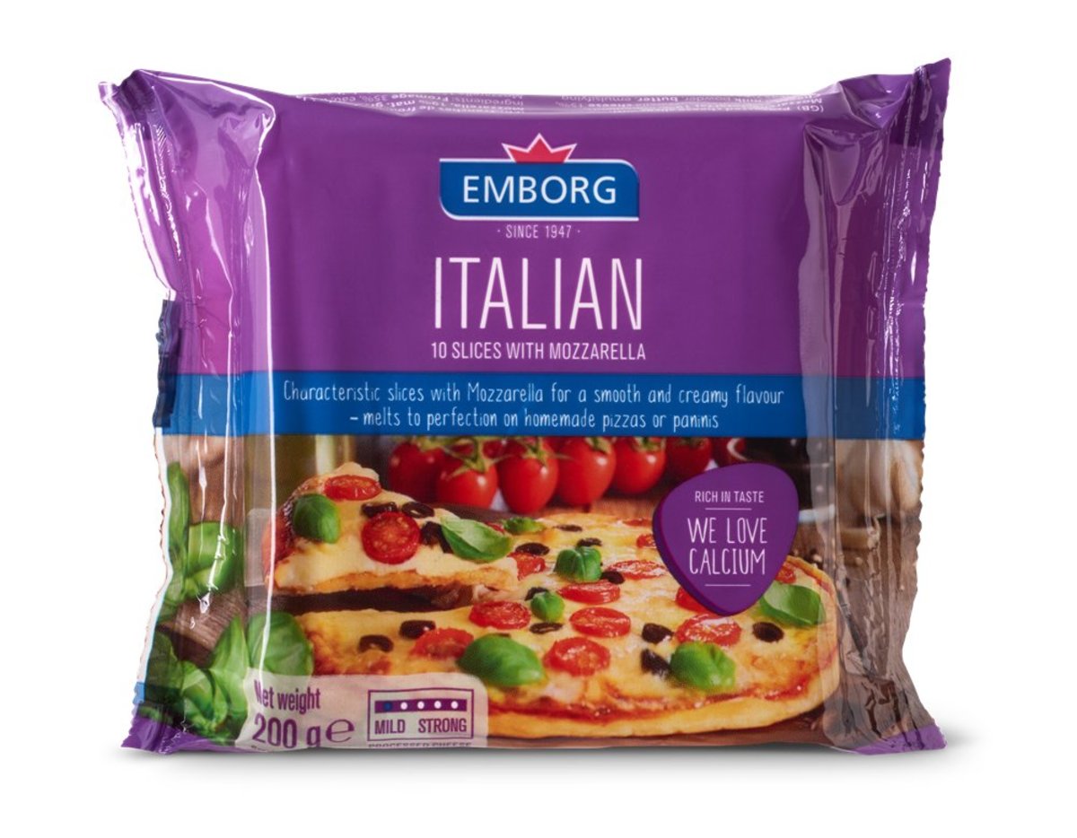 Italian Mozzarella Processed Sliced Cheese (10pcs