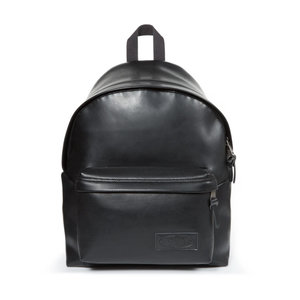 eastpak leather backpack