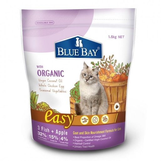 BLUE BAY EASY Shine and Nourishing Cat Food Three Fishes