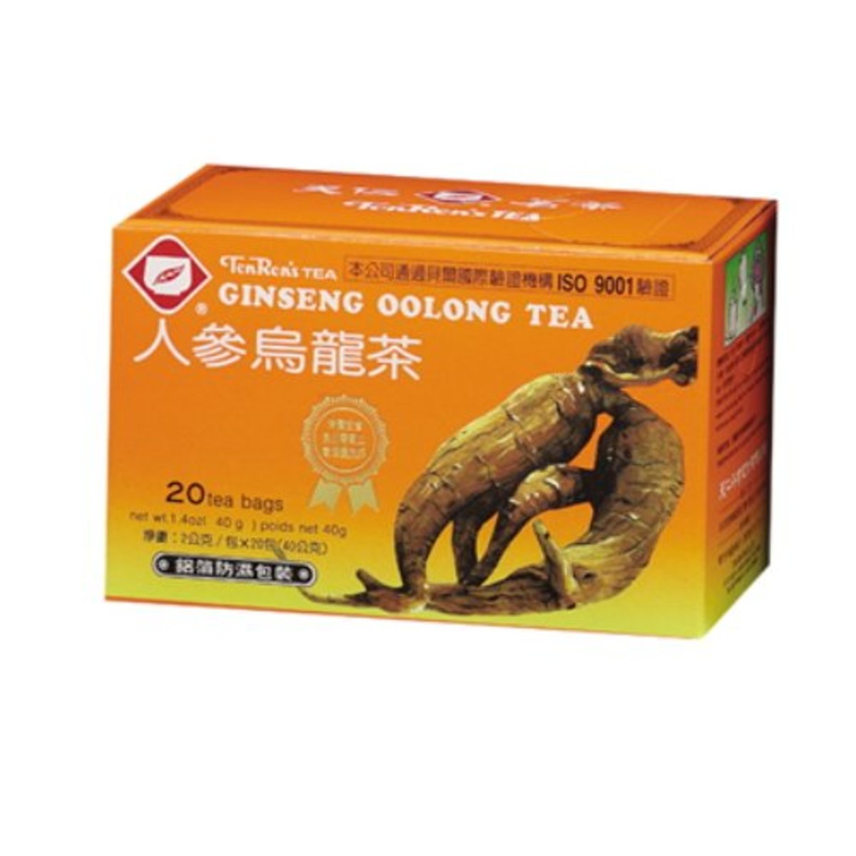 天仁茗茶 - 台灣熱賣 - 人參烏龍茶包(盒) 20入