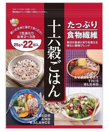 高級日本米 高級日本米每日の食卓十六雜穀勁量家庭裝 25克x 22 包裝 日本原產 清真食品 香港電視hktvmall 網上購物