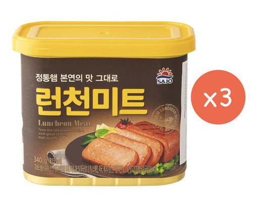 韓國午餐肉 午餐肉韓國三祖午餐肉sajo Luncheon Meat 340g X3 Hktvmall The Largest Hk Shopping Platform