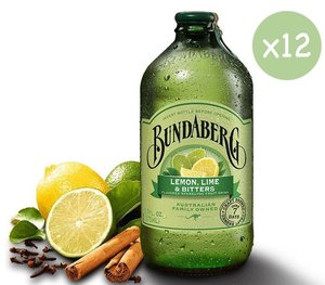 澳洲直送賓得寶青檸梳打 Lemon Lime & Bitters Flavored Sparkling Fruit Drink -原箱 (樽裝-12 x375ml ) 12 x 375ml