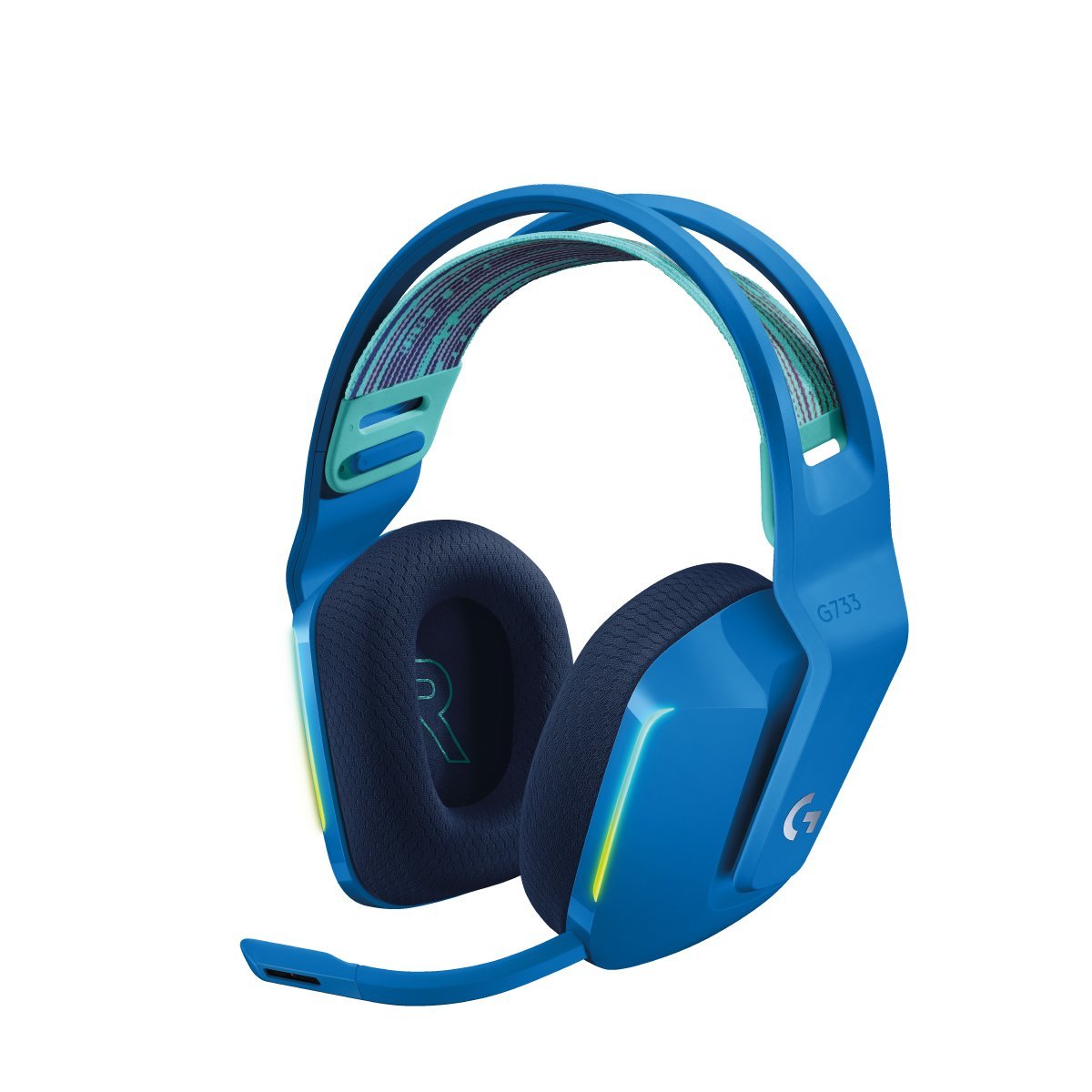 G733 LIGHTSPEED 無線電競耳機 (寶石藍)