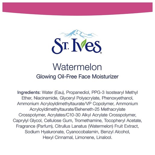 st ives moisturizer ingredients