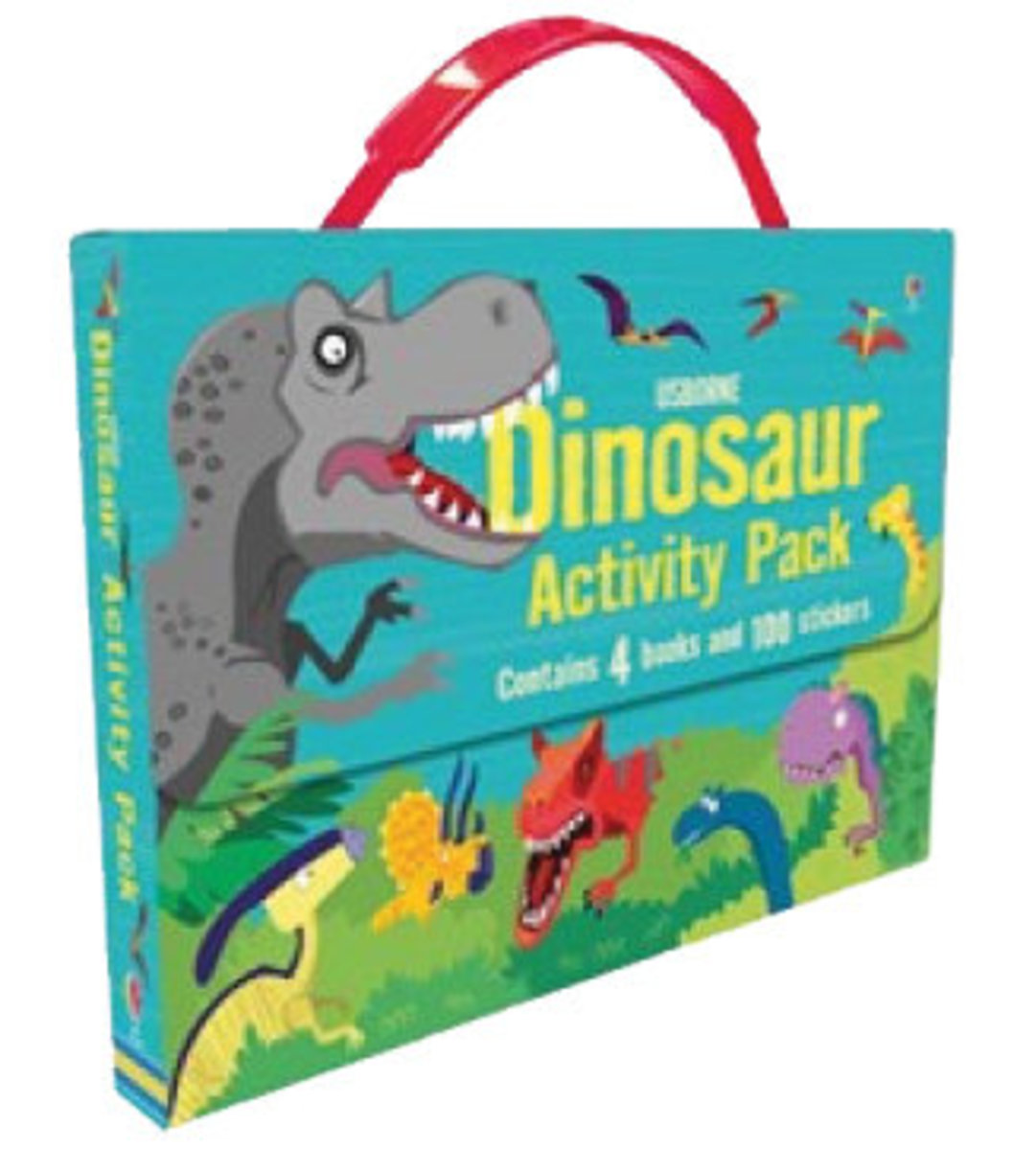 Usborne 正版 恐龍dinosaur Activity Pack 4本書禮盒 包括恐龍貼紙書 恐龍手工書和恐龍小知識 香港電視hktvmall 網上購物