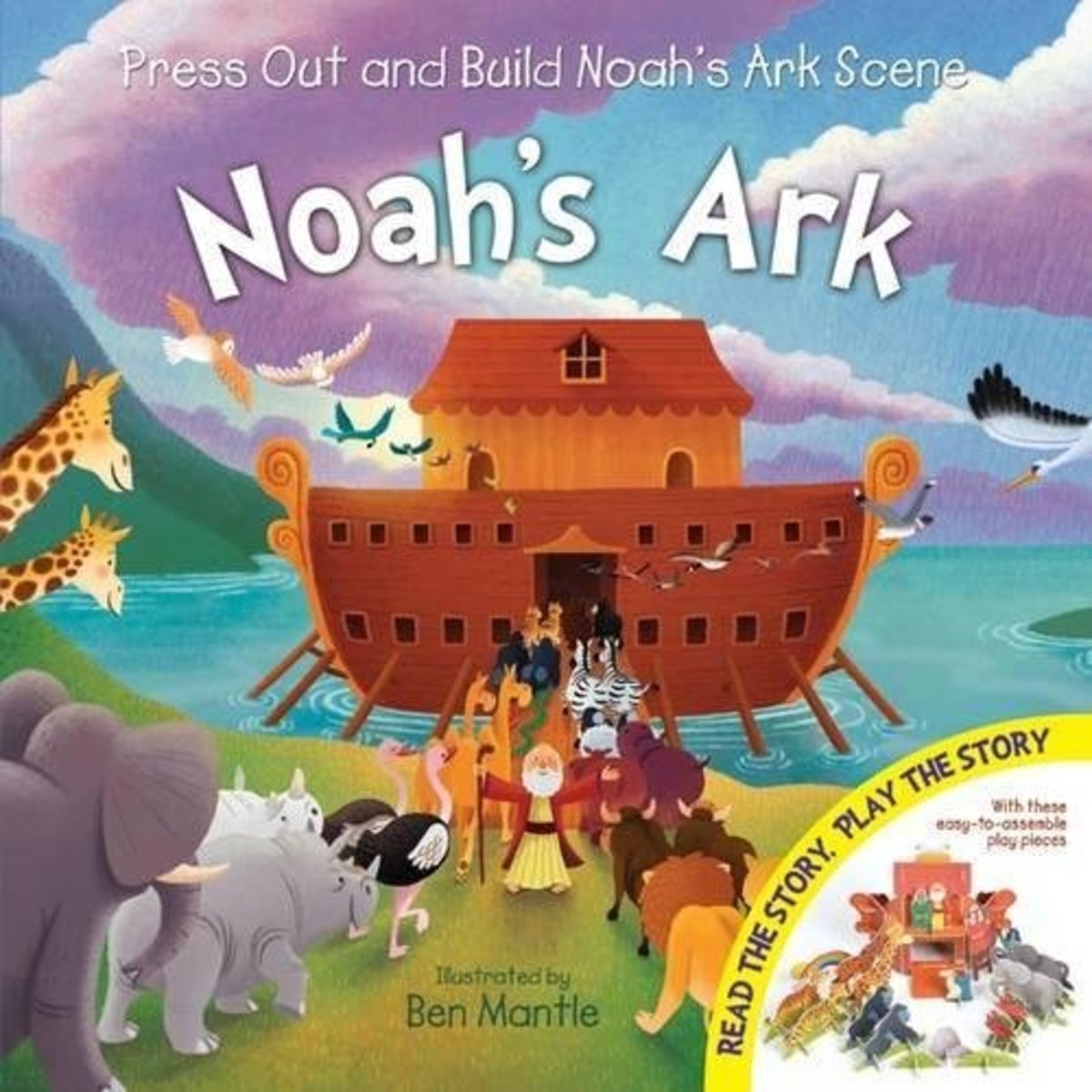 小彩虹 正版 Junior Press Out Build Noah Ark 親子手工 挪亞方舟故事及手工 動手砌場景 香港電視hktvmall 網上購物