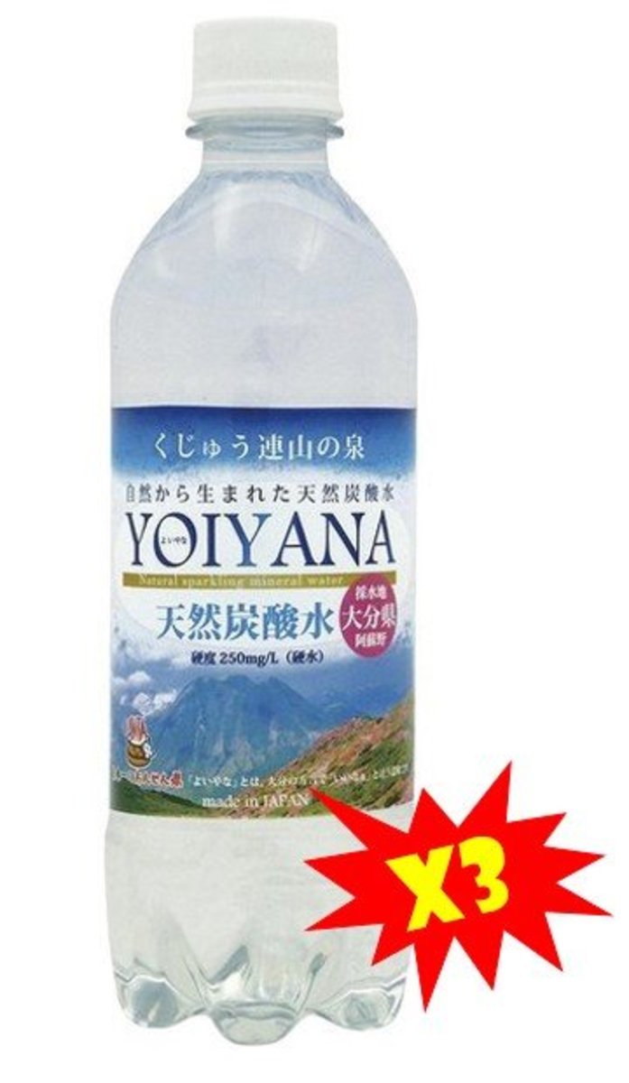 Yoiyana Yoiyana 天然炭酸水3支裝日本直送 香港電視hktvmall 網上購物