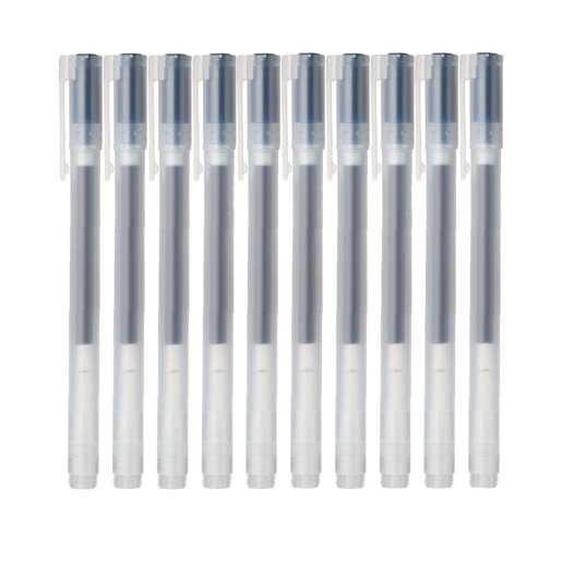 MUJI  Gel Ink Ballpoint Pen Cap Type Set - Blue Black 0.38mm