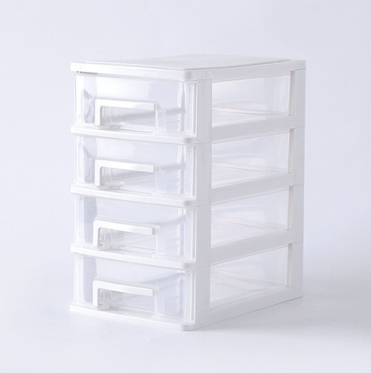 Creative Drawer Storage box Cosmetic Storage Box Transparent Jewelry Box (4-layers)