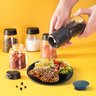 【粗細調節】現磨黑胡椒粒研磨器 調料瓶 手動碾磨花椒器 磨芝麻粉器 調料罐 粗鹽磨罐 磨胡椒器 調味料磨