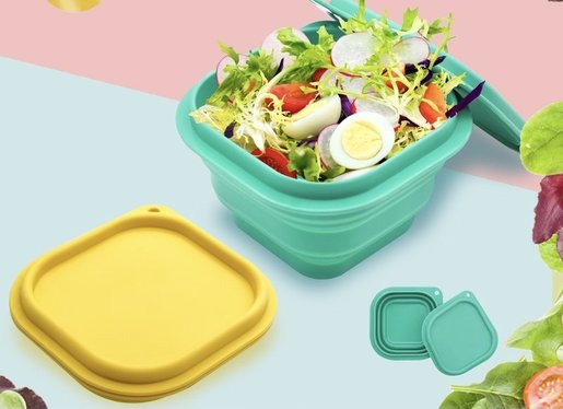 Silicone Food Container, Silicone Folding Bowl