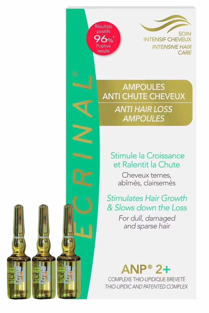 Ecrinal Anti Hair Loss Ampoules with ANP2+ 8 ampoules x 5ml