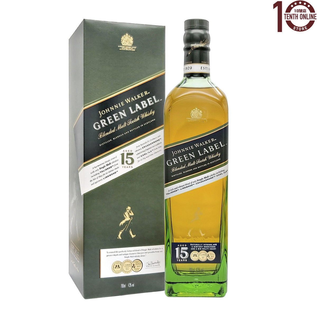 Johnnie Walker [行貨]-綠牌15年威士忌 700毫升