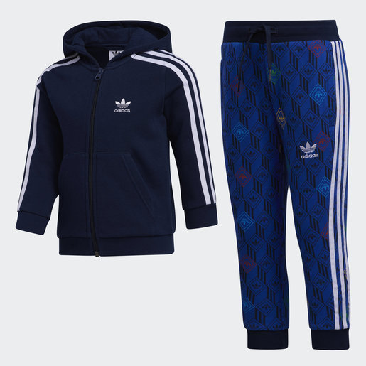 Adidas Originals Adidas Performance Logo Sweat Set Gray 3-4 Years (104 Cm)  In Grey | ModeSens