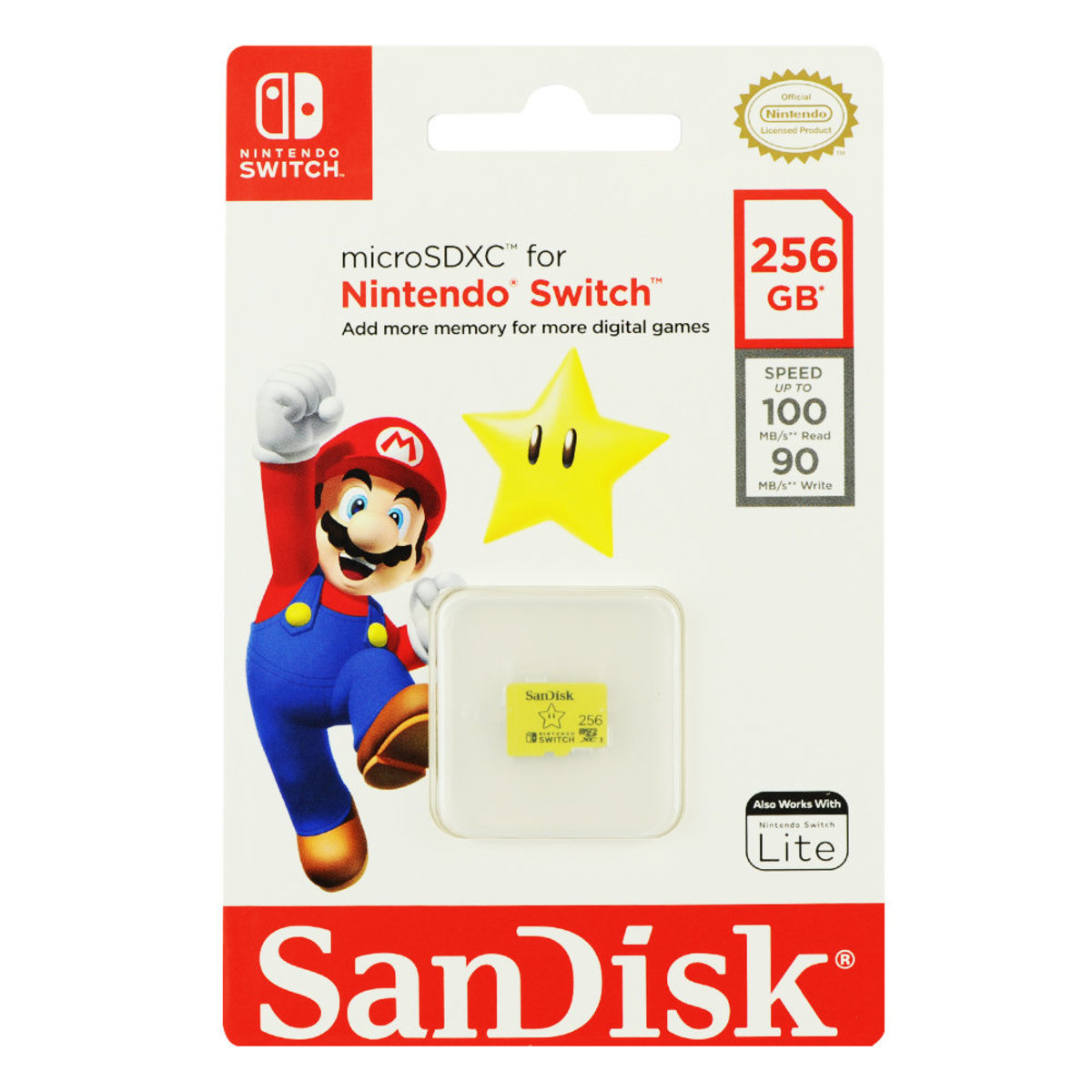 256GB Nintendo Switch A1 UHS-I microSDXC 遊戲記憶卡 100MB/s (SDSQXAO-256G-GNCZN)