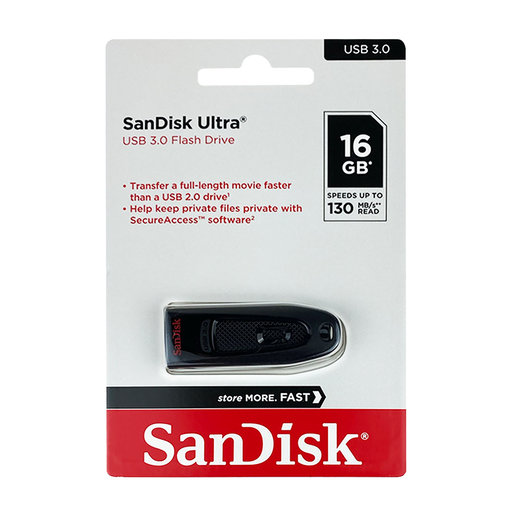 SANDISK | Ultra 16GB USB 3.0 Flash Drive Pen Drive (SDCZ48-016G) | Largest HK Shopping Platform