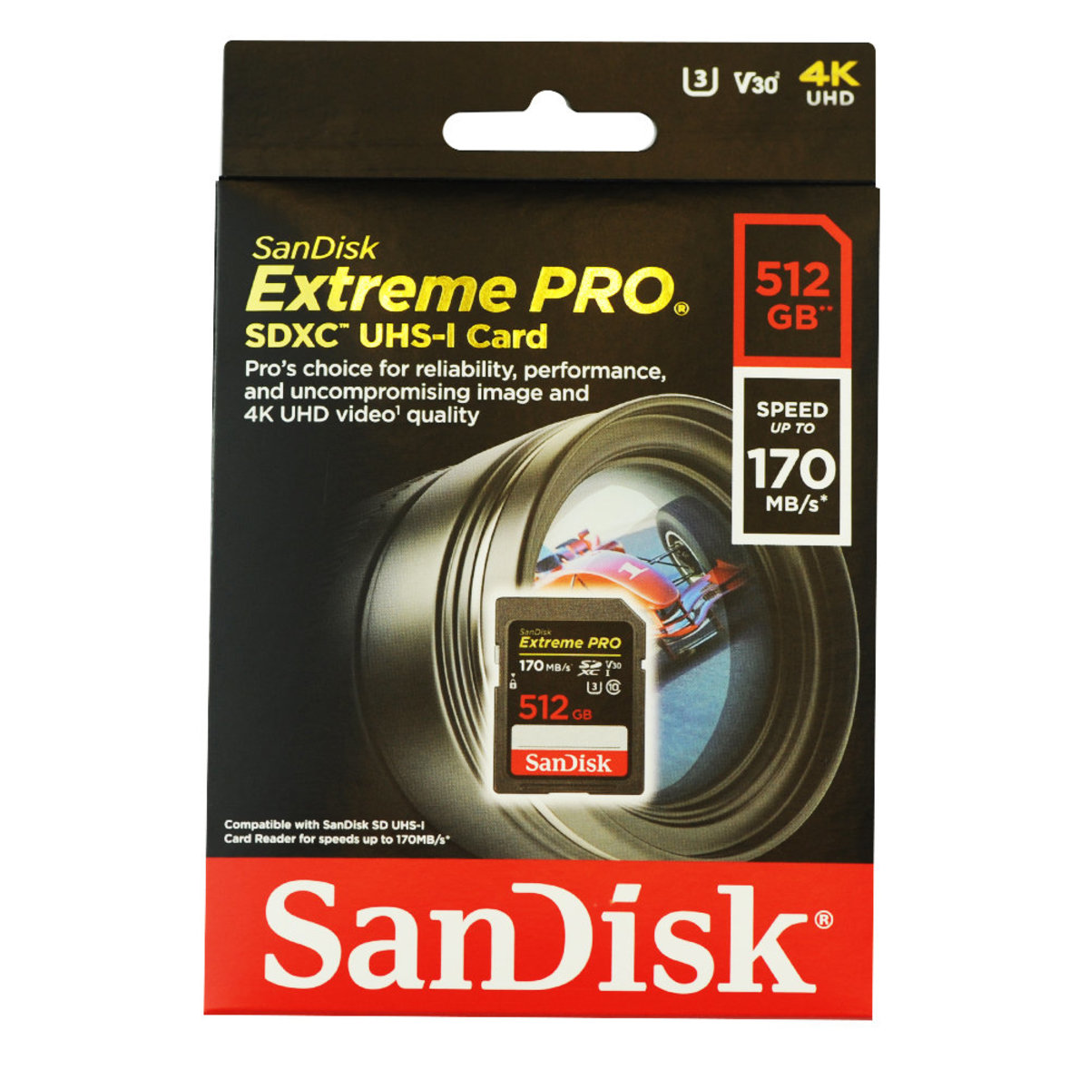 SanDisk | 512GB Extreme Pro UHS-I SDXC 記憶卡170MB/R 90MB/W