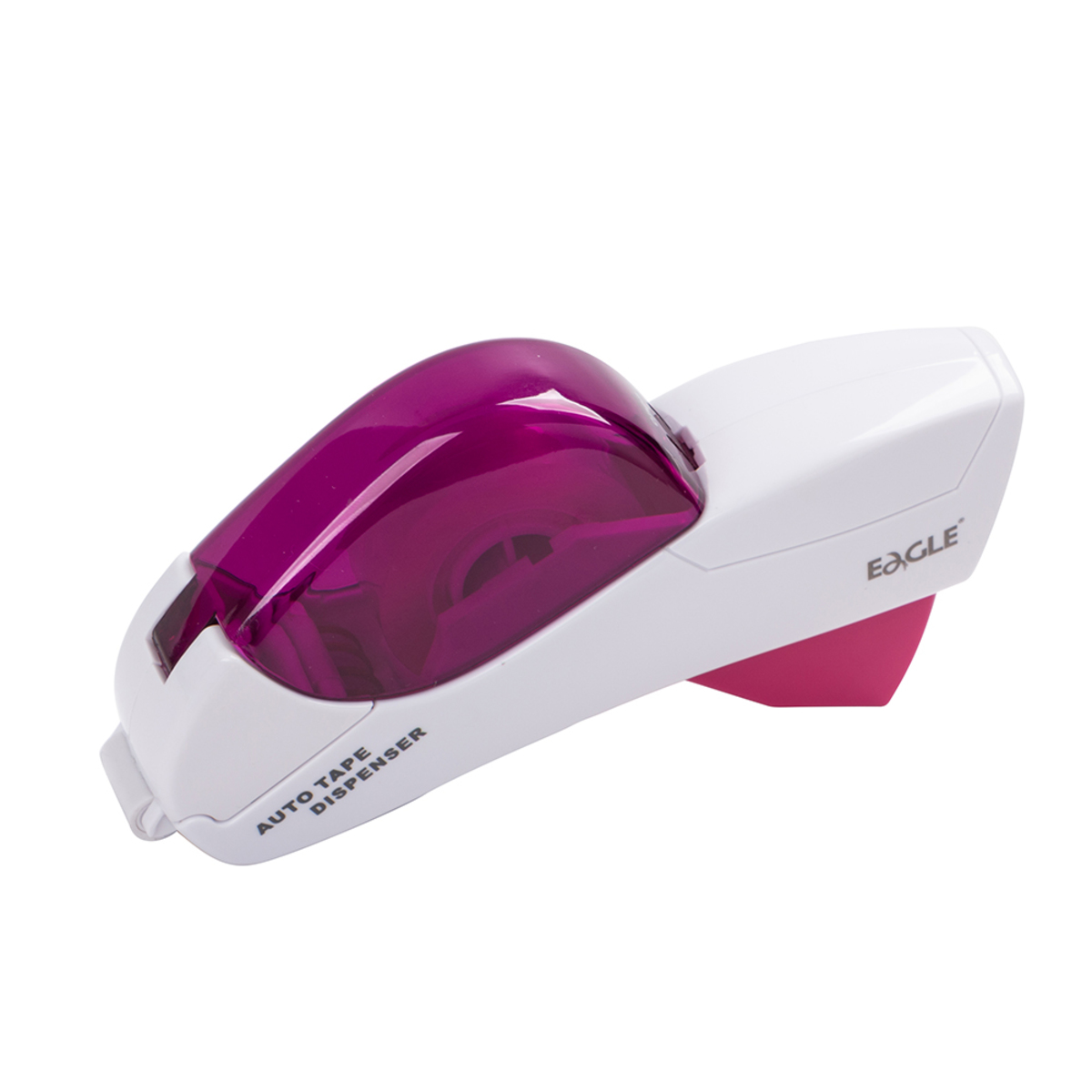 Eagle Automatic Tape Dispenser with -Inch and -Inch Tape, Pink