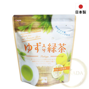 Hanada 日本靜岡Kanematsu柚子味綠茶/養生水果茶包/柚子茶包/日本茶 1袋: 3g x 10包入